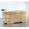 Alfi Brand AB1163 61" Free Standing Wooden Bathtub W/ Cushion Headrest AB1163 - alternate 3